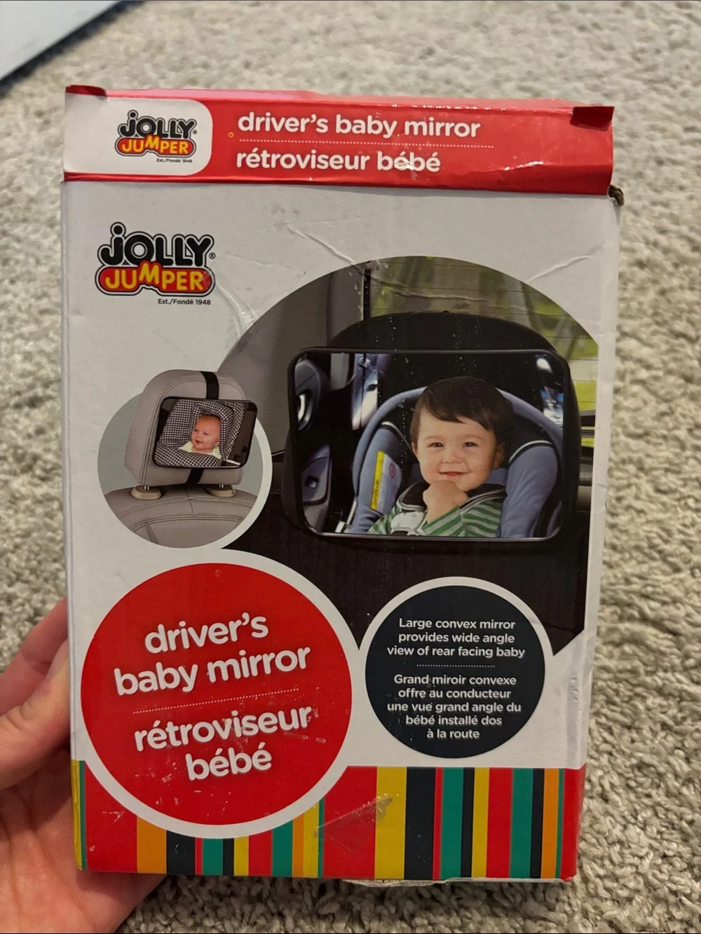 Drivers Baby Mirror - Black Strap
